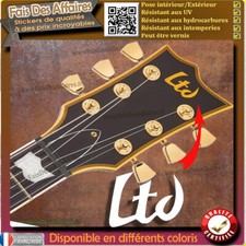 sticker autocollant  LTD GUITARE HEADSTOCK rock decal music restauration ESP