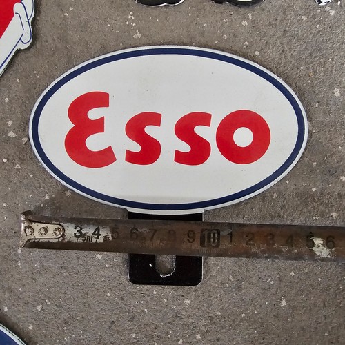 Vintage esso car plate - vintage,