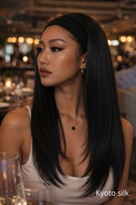 Perruque Noire Femme Bandeau