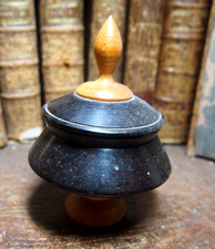 luxury snuffbox in ebena wood and pear tree Louis philippe era