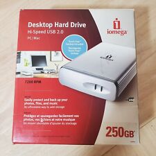 Hard Drive iomega Silver Desktop 250GB USB 2.0 3.5" External 33215 Used