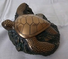 Foot Young Artwork Australian Cold Cast Bronze Figurine Sculpture TURTLE  Signed