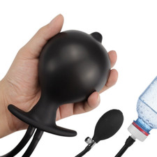 Inflatable Colon Cleanser Shower Enema Douche Nozzle Silicone Anal Cleaner Women