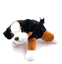 Animal en Peluche Chien Chiot Amis à Quatre Pattes Bouvier Bernois L 20 CM