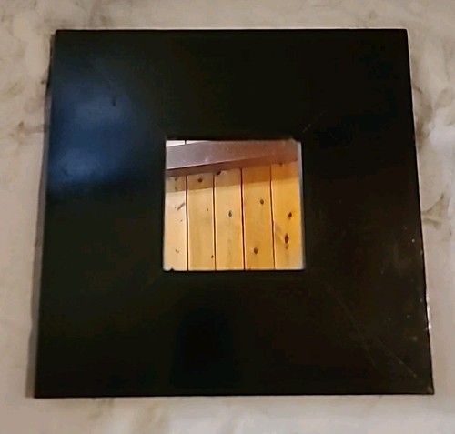 Ikea black square with mirror - black,