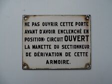 Plaque émaillée métier