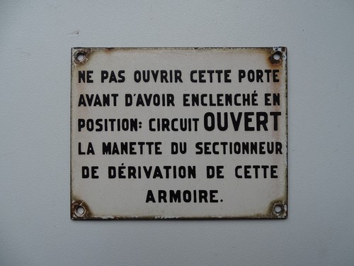 Plaque émaillée métier