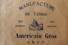 TOBACCO MANUFACTURE AMERICAN LARGE bag cigar cigarette smoker pipe Pfeiffe