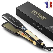 Fer à Lisser Professionnel Titane LCD 230°C - Plaques Large pour Cheveux Épais