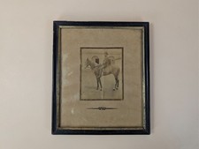 Photo Ancienne Homme à Cheval