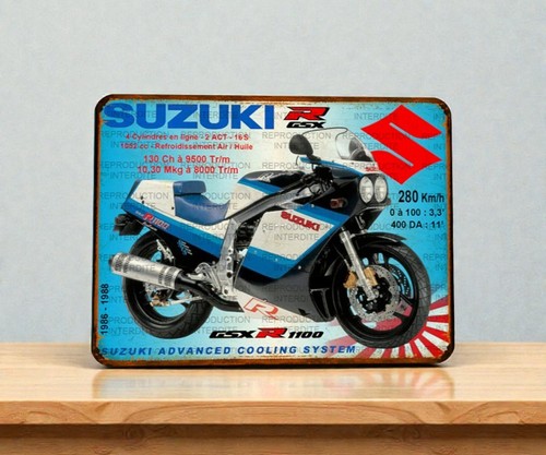 Plaque métal suzuki gsxr - plaque,