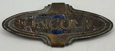 Original Vintage 1932 Lincoln KB Boattail Speedster Grille Emblem Brass Badge