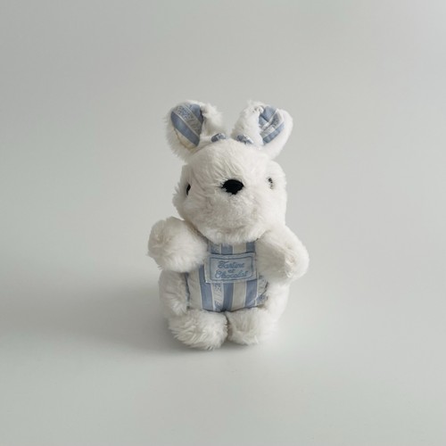 Doudou lapin blanc tartine - lapin, et