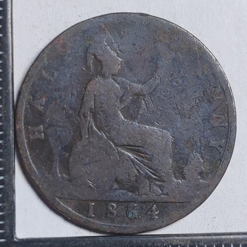 Half penny 1864 victoria great - 1864,