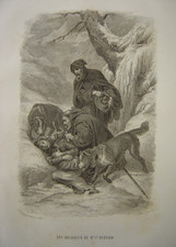 Gravure des religieux du Mont