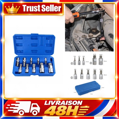 Coffret douilles torx xzn - 10,