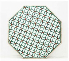 36 " Centre Marbre Table Top Demi Précieux Pierres Lapis Floral Incrustation