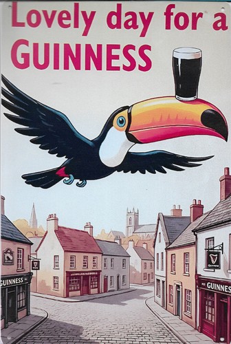 Plaque metal guinness - plaque,
