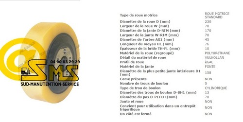 Roue motrice swe - swe, 140