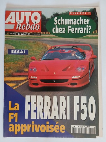 Auto hebdo 993 7 - n°993, 26/7/1995