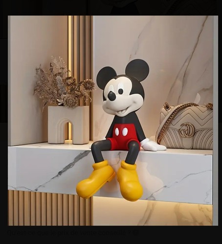 Figurine mickey assis - mickey, –