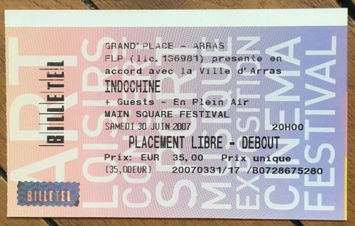 Indochine ticket concert - indochine,