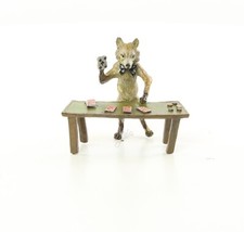 Sculpture Renard à la table