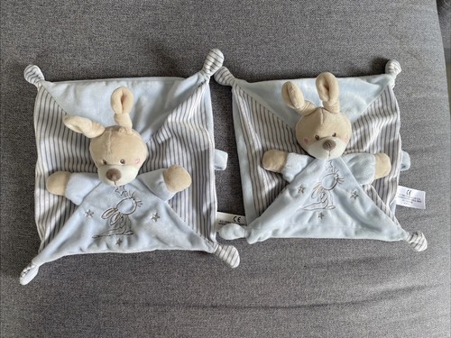 Lot doudou plat lapin - doudou,