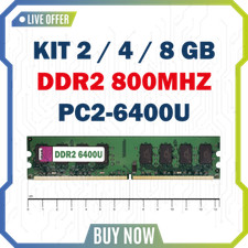 2GB 4GB 8GB 800MHz PC2-6400U Fixed DESKTOP 240pin DDR2 Memory Kit