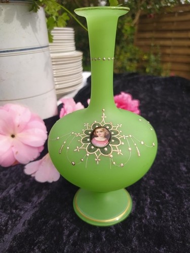 Vase opaline ouraline verte - vase,