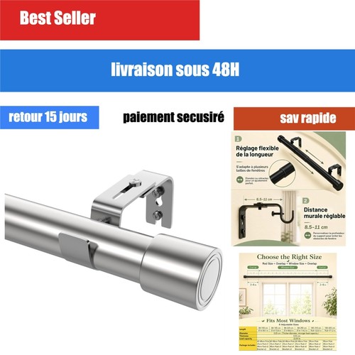 Tringle rideaux extensible - rideaux,