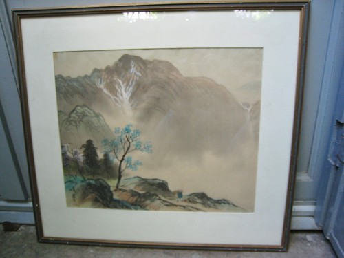 Peinture sur soie - peinture,