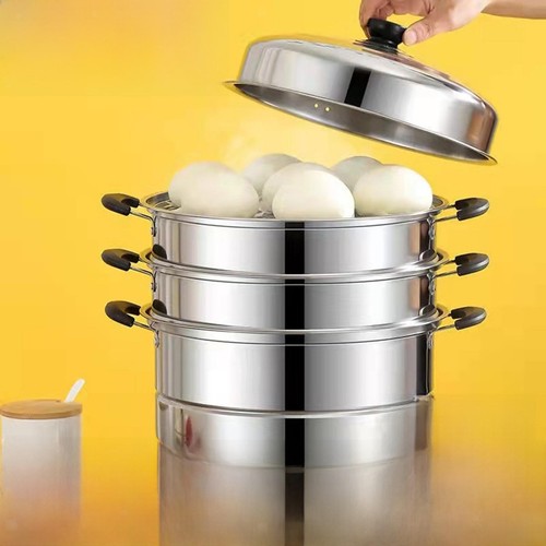 Cuit vapeur avec couvercle - cuit-vapeur, en