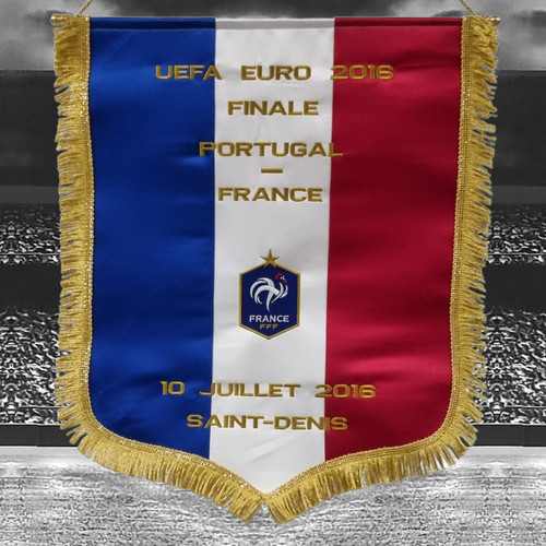 Fanion brodé euro 2016 - euro, final