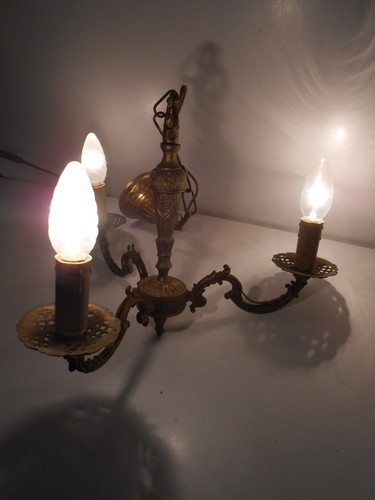 Petit lustre bronze - bronze, /