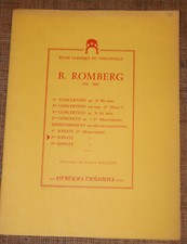 Ecole classique du violoncelle B Romberg 1772-1841 2e sonate Delrieu 1963