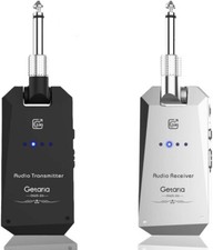 Used Getaria Wireless Guitar Transmitter Receiver Set 5.8GH System 4 Channels