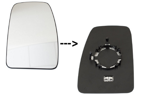Miroir rétroviseur chauffant - miroir,
