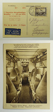1933 Belgium  First Aerophilatelic Expo. Airmail Cover Sabena Air to Lierre FR