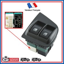 Interrupteur leve vitre avant gauche pour Fiat Doblo de 2005 à 2014 = 735417033