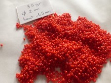 lot 35 gr embroidery bead carmine red glass trimming beads