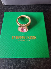 Dyrberg/Kern Emily Ring with Swarovski Crystals, Size II. Lovely Ring.