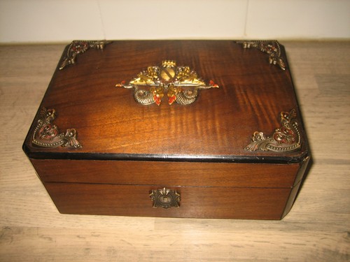 Ancien coffret boite bijoux - boite, à