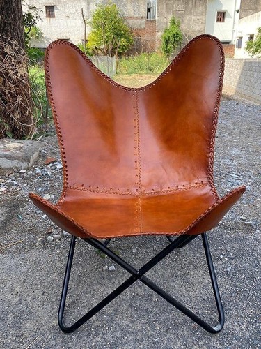 Chaise longue papillon cuir - longue,