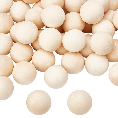 50pcs boule bois - 50pcs,