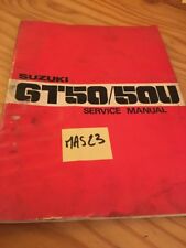 Suzuki GT50U GT50 U GT 50 manuel revue technique atelier éd. 77 anglais workshop
