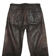 Jean En Cuir Pour Hommes JCC