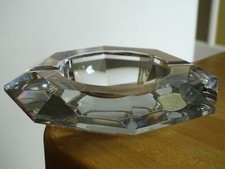 VAL SAINT LAMBERT CRYSTAL ASHTRAY MODEL DIMENSIONS CUTTING DIAMONDS width 14.5 cm