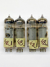 6P14P = EL84 = 6BQ5 Ia=48mA Closely Matched QUAD 100% Tested Tubes USED 4pcs