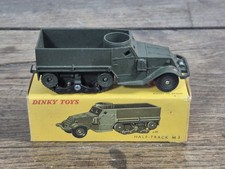 Jouet Ancien Half Track M3 Militaire Dinky Toys Avec Boite
